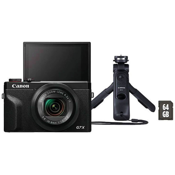 Canon PowerShot G7 X Mark III Black VLogger Kit