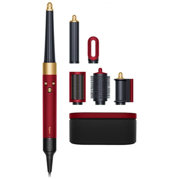 Dyson Airwrap i.d. Multi-Styler and Dryer Straight to Wavy,Red Velvet/Gold