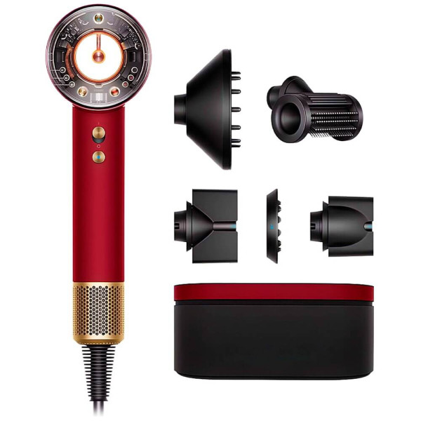 Dyson Supersonic HD16 Nural Hair Dryer Straight+Wavy Red Velvet/Gold