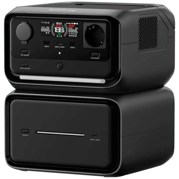 Комплект зарядной станции EcoFlow RIVER 3 Max Plus (EFRIVER3MaxPlus-EU-CBOX)